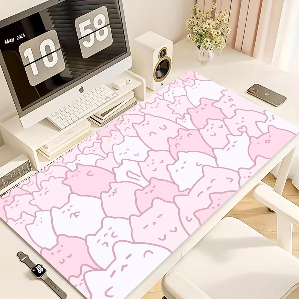 Desk Setup Art - Mouse Pad para Jogos, Tapete Grande