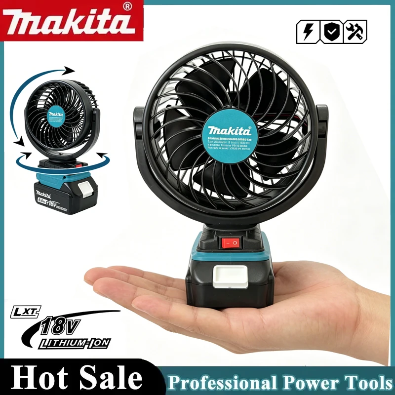 Desk Setup Green - Ventilador Portátil Verde Sem Fio Makita