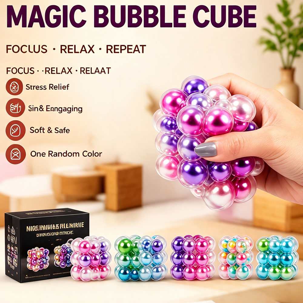 Desk Setup Gadgets - Cubo Perolado com Som de Estalido