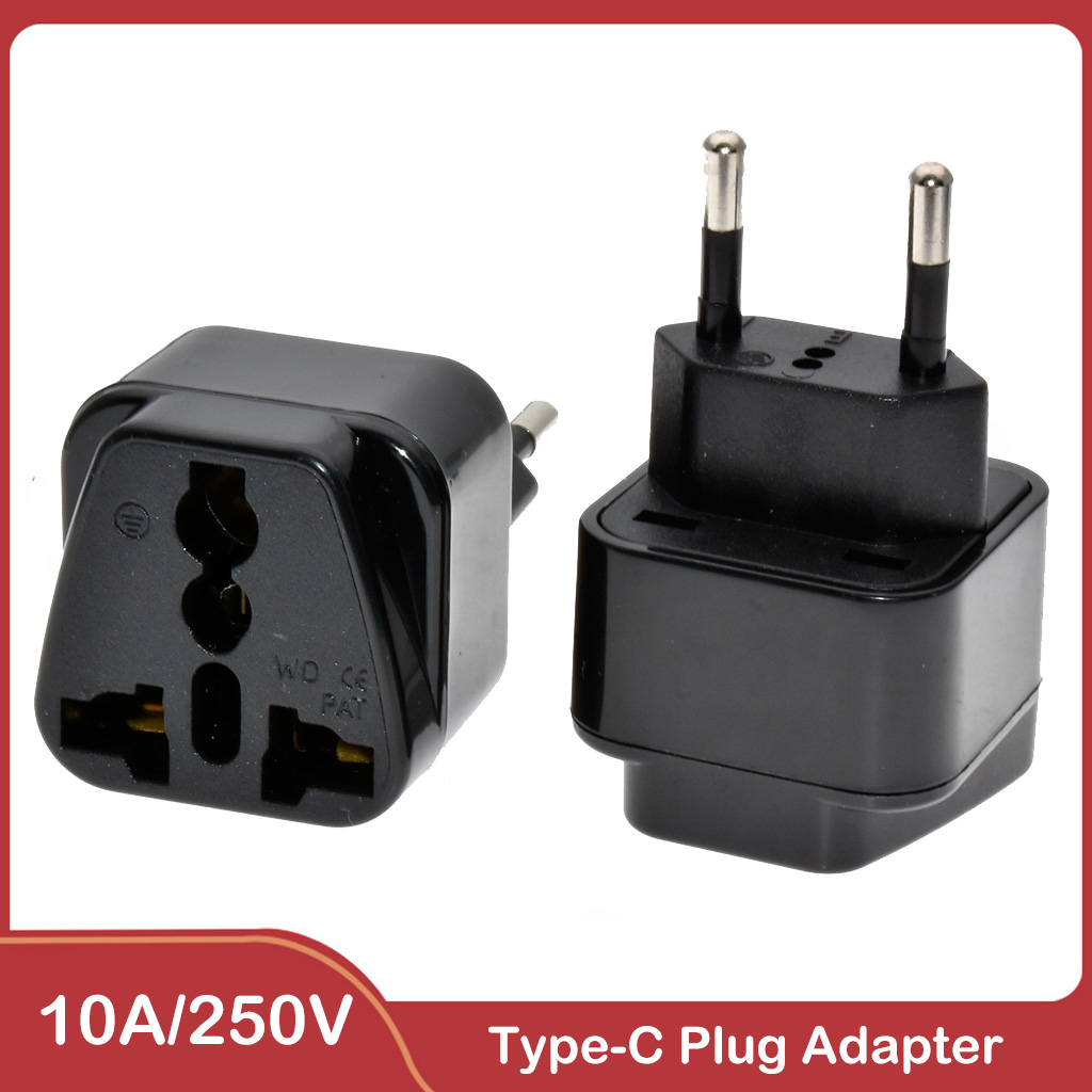 Power Strip Flat - Universal 2 pinos redondos plug adaptador