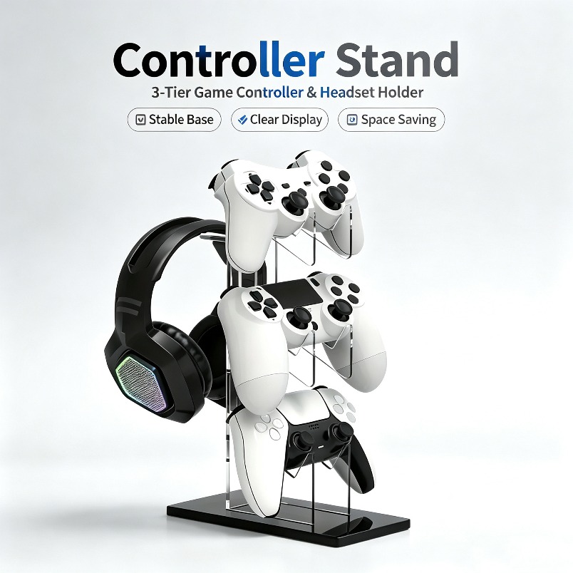 Desk Setup Ps5 - Suporte para Controle com Gancho para