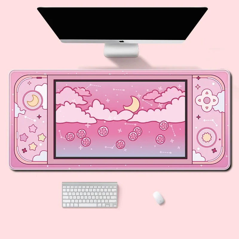 Desk Setup Art - Lua e estrelas grande tapete de