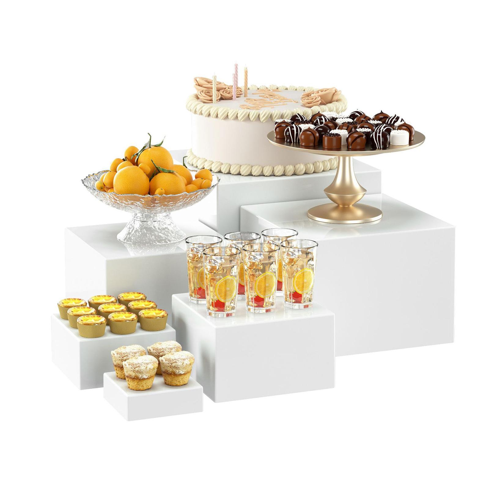 Desk Setup Riser - 6x acrílico buffet riser sobremesa mesa