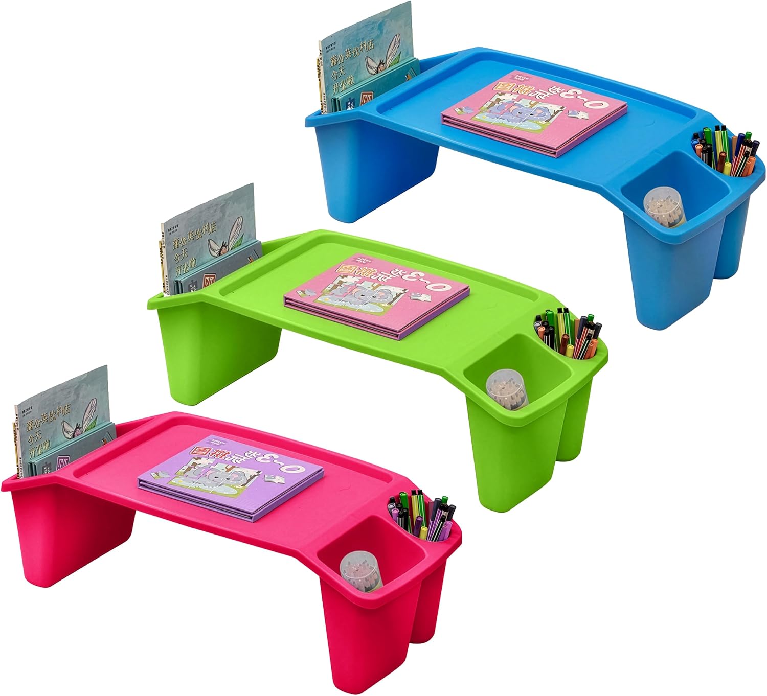 Desk Setup Art - Conjunto de 3 Mesas Portáteis para