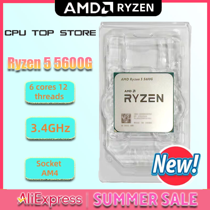Amd Cpu Ryzen 5 - Processador AMD Ryzen 5 5600G 6C/12T