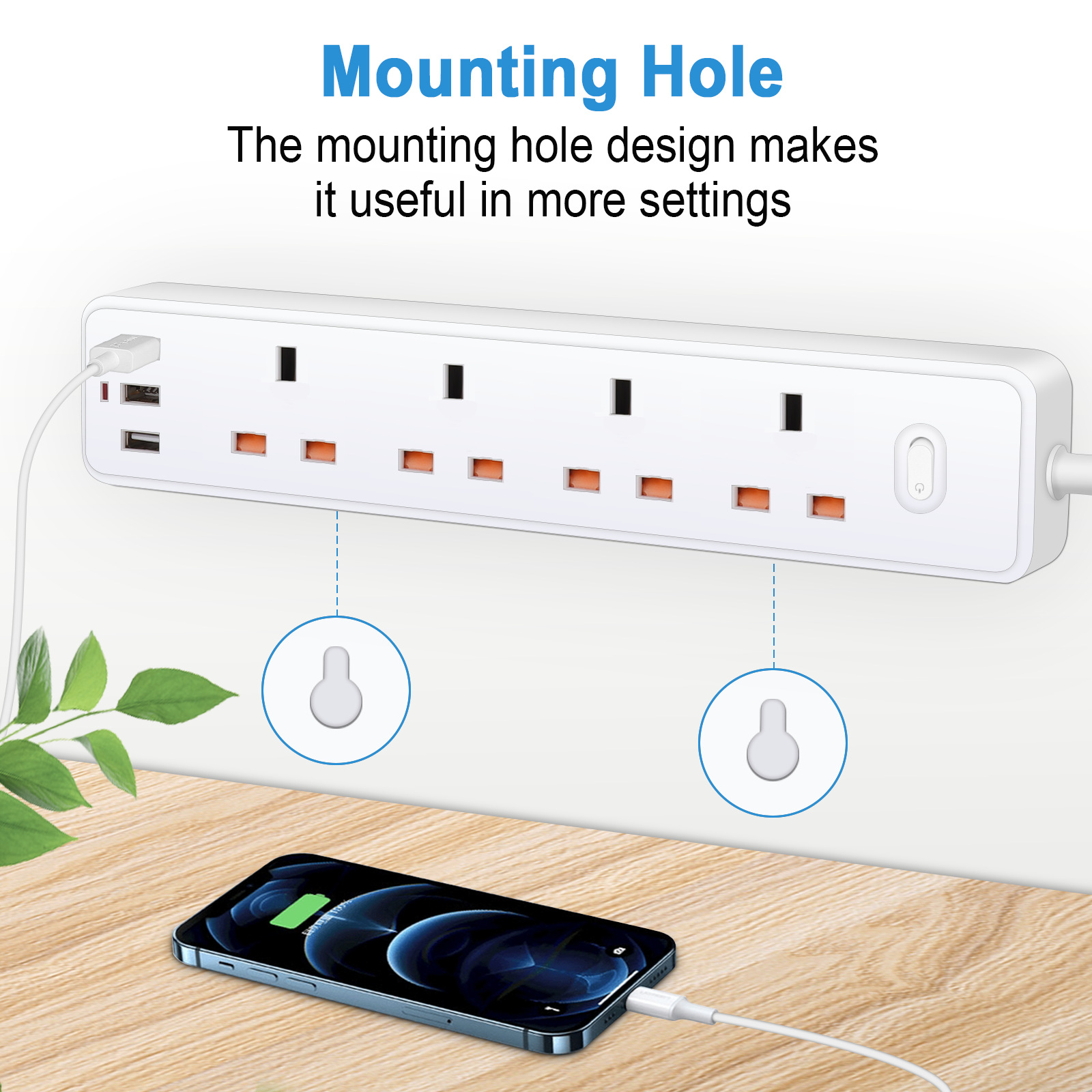 Faixa de Energia Elétrica com  - Power Strip Flat avaliação e preço