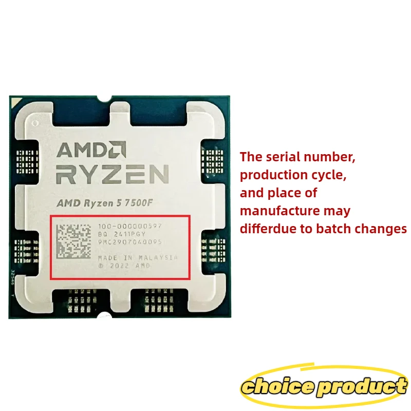 Processador AMD Ryzen 5 7500F  - Amd Cpu Ryzen 5 avaliação e preço