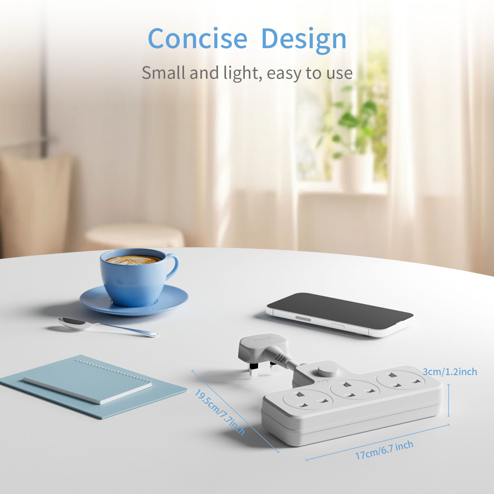 Reino unido tomada de parede 1 - Power Strip Flat avaliação e preço