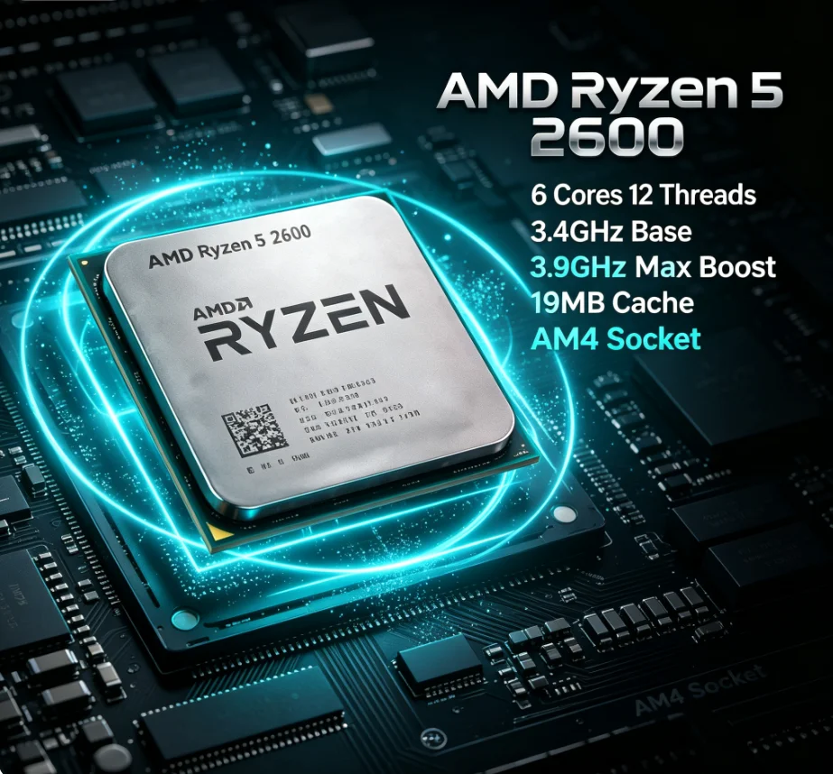 Processador AMD Ryzen5 2600 R5 - Amd Cpu Ryzen 5 avaliação e preço