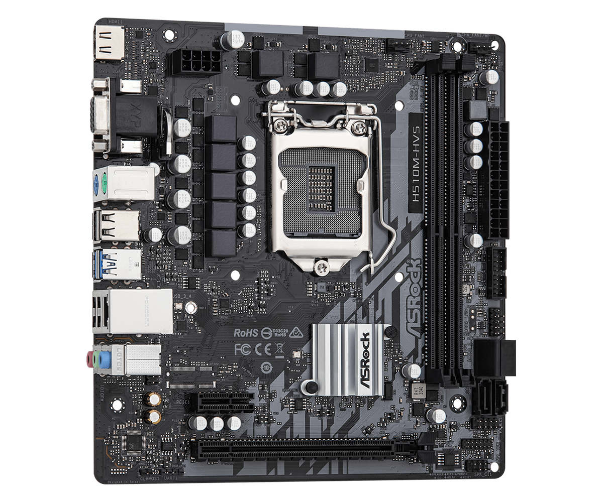 Placa-Mãe ASROCK H510M-HVS R2. - Intel Cpu Core I5 avaliação e preço